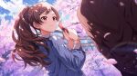 brown_eyes brown_hair dress idolmaster_million_live!_theater_days kitazawa_shiho long_hair ponytail