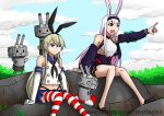 azur_lane crossover kantai_collection long_hair multiple_girls namesake rabbit_ears shimakaze_(azur_lane) shimakaze_(kantai_collection)