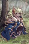  alpaca_ears alpaca_girl animal_ears bush flower god_of_harvest_kamael guardian_tales hair_flower hair_ornament highres mayreel_(guardian_tales) takenokojro yellow_eyes 