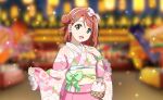 blush kimono love_live!_nijigasaki_high_school_idol_club love_live!_school_idol_festival_2 pink_eyes pink_hair short_sleeves smile uehara_ayumu