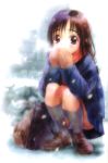  goto_p panties seifuku snow snowing upskirt winter 