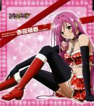  disc_cover elbow_gloves gloves highres rosario+vampire rosario_+_vampire rosary thigh-highs thighhighs 