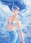  ayukawa_madoka blue blue_eyes blue_hair fish kimagure_orange_road mermaid takada_akemi 