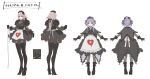  1girl apron black_armband black_bag black_flower black_footwear black_lips black_rose blue_eyes boots braid braided_ponytail breasts cross dress fate/grand_order fate_(series) florence_nightingale_(fate) florence_nightingale_(manor_of_repose)_(fate) flower frilled_apron frills full_body gloves grey_rose hat heart heart_print high_heel_boots high_heels highres juliet_sleeves large_breasts long_braid long_hair long_sleeves looking_at_viewer makitoshi0316 medea_(fate) medea_(lily)_(fate) medea_(lily)_(manor_of_repose)_(fate) multiple_girls nurse nurse_cap official_alternate_costume pale_skin pink_hair pointy_ears ponytail puffy_sleeves purple_hair red_cross red_eyes rose skirt smile thigh-highs thigh_boots very_long_hair violet_eyes waist_apron white_apron 
