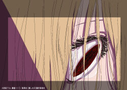  1girl blonde_hair close-up commentary_request eye_focus eyelashes highres hirayama_kanna hoshino_ruby official_art oshi_no_ko red_eyes solo translation_request 