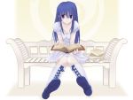  bench book boots highres pangya reading 