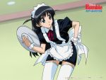  school_rumble short_twintails thighhighs tsukamoto_tenma twintails waitress 