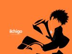  bleach ipod kurosaki_ichigo orange parody silhouette 