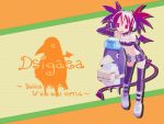  :d bare_shoulders bat_wings bird boombox boots choker demon_girl demon_tail disgaea elbow_gloves etna flat_chest gloves gradient_hair hand_on_ear headphones makai_senki_disgaea_2 midriff miniskirt multicolored_hair object_on_head open_mouth penguin prinny red_eyes short_twintails skirt smile tail thighhighs title_drop twintails wallpaper wings zettai_ryouiki 