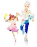  braid brother_and_sister cute gouenji_shuuya gouenji_yuuka happy inazuma_eleven moc-o siblings soccer_ball telstar 