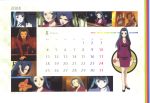  ahoge angry blue_hair calendar highres kisaragi_chihaya light_smile long_hair miura_azusa moon necklace open_mouth red_eyes scarf shoes skirt smile wink xenoglossia 