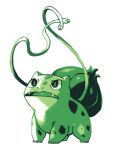  absurdres bluekomadori bulbasaur claws commentary creature english_commentary fangs highres monochrome no_humans nostrils open_mouth plant pokemon pokemon_(creature) simple_background vines white_background 