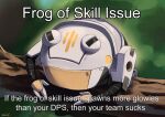 branch english_text frog girls&#039;_frontline_neural_cloud girls_frontline highres kion-kun meme mercy_(girls&#039;_frontline_nc) no_humans non-humanoid_robot robot robot_animal sanctifiers_(girls&#039;_frontline_nc) skill_issue_(meme) solo standing_on_branch twitter_username 