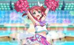 armpits cheerleader green_eyes kurosawa_ruby love_live!_school_idol_festival_2 love_live!_sunshine!! pink_hair short_hair smile