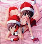   bra christmas cleavage crease ef_~a_fairytale_of_the_two~ fixme miyamura_miyako nanao_naru panties shindou_kei  