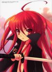  ahoge highres ito_noizi itou_noiji red_hair shakugan_no_shana shana sword weapon 