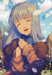  1girl clouds dated hisayoshi_(hisa) long_hair open_mouth smile solo valkyrie_profile_(series) 