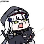 1girl animated_gif cat firing girls_frontline hk416_(black_kitty&amp;#039;s_gift)_(girls&amp;#039;_frontline) hk416_(girls_frontline) long_hair seseren