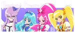  4girls blonde_hair blue_eyes blue_hair brooch choker cure_blossom cure_marine cure_moonlight cure_sunshine earrings flower flower_earrings frills hair_flower hair_ornament hanasaki_tsubomi heart heart_hair_ornament heartcatch_precure! high_ponytail jewelry kamikita_futago kurumi_erika long_hair magical_girl multiple_girls myoudouin_itsuki parted_bangs pink_eyes pink_hair ponytail precure puffy_short_sleeves puffy_sleeves purple_hair short_sleeves sidelocks smile swept_bangs tsukikage_yuri twintails wavy_hair yellow_eyes 