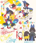  +_+ 3boys animal_ears animal_hands animal_nose arm_at_side arm_up arms_at_sides artist_name black_fur black_hakama black_jacket black_shorts blank_eyes blue_fur blue_pants body_fur bright_pupils buck_teeth character_name character_signature cinderace closed_eyes closed_mouth clothed_pokemon commentary_request cropped_legs english_text exhausted fang flat_color from_behind furry furry_male green_kimono hakama hand_up hands_in_pockets happy height highres hood hood_down hooded_jacket jacket japanese_clothes jolteon kiki_(431642) kimono kneehighs legs_together long_sleeves looking_at_another looking_at_viewer lucario lying_on_lap lying_on_person male_focus mixed-language_text multicolored_footwear multicolored_shirt multiple_boys multiple_views one_eye_closed open_mouth own_hands_together pants personification pokemon pokemon_(creature) rabbit_boy rabbit_ears rabbit_tail red_eyes redhead shoes short_hair short_sleeves shorts signature smile snout soccer_uniform socks spikes spiky_hair sportswear squatting squiggle sweatband tail teeth translation_request two-tone_fur u_u white_background white_eyes white_fur white_hair white_jacket white_pupils white_socks wolf_boy wolf_ears wolf_tail wristband yellow_fur 