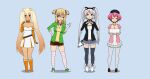 4girls cassie_(crush_crush) cat_ears cat_tail crush_crush elle_(crush_crush) mio_(crush_crush) multiple_girls quill_(crush_crush) sad_panda_studios tagme