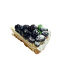  blueberry blueberry_tart food food_focus fruit fruit_tart natumikurosawa no_humans original simple_background still_life tart_(food) white_background 