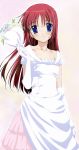  bride da_capo dress gloves highres red_hair shirakawa_kotori wedding_dress 