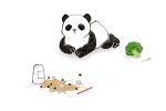  accident animal_focus broccoli bubble_tea cup dated_commentary disposable_cup drinking_straw lying no_humans on_floor original panda signature simple_background spill terao_(omelettera) white_background 