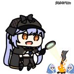 animated_gif azur_lane clone essex_(azur_lane) essex_(detective_essex)_(azur_lane) magnifying_glass multiple_girls open_mouth seseren