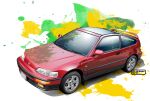  artist_name car copyright dated highres honda honda_cr-x motor_vehicle nimbus_goldbrum no_humans original spoiler_(automobile) vehicle_focus 