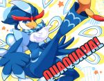  bird blue_eyes character_name fuuga_(yzfg) no_humans open_mouth pokemon pokemon_(creature) quaquaval solo 