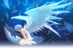  angel_wings ayanami_rei broken_glass carnelian glass neon_genesis_evangelion wings 
