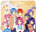  bad_id blazer blue_hair brown_hair choker cross crossed_arms demon_tail green_eyes green_hair grey_eyes hair_ribbon hairband halberd hinata_(angel_beats!) konoka long_hair looking_back naoi_ayato noda noda_(angel_beats!) otonashi_(angel_beats!) pink_eyes pink_hair polearm purple_hair red_eyes ribbon scarf school_uniform shiina_(angel_beats!) short_hair short_twintails silver_hair skirt tail tachibana_kanade twintails weapon yellow_eyes yui_(angel_beats!) yuri_(angel_beats!) 