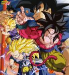  1boy black_eyes black_hair blue_sash body_fur catdestroyer dragon_ball dragon_ball_gt highres long_hair male_focus monkey_boy monkey_tail muscular muscular_male open_mouth pants pectorals red_fur saiyan sash solo son_goku spiky_hair super_saiyan super_saiyan_1 super_saiyan_3 super_saiyan_4 tail yellow_pants 