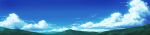  aoha_(twintail) blue_sky clouds cloudy_sky day grass highres horizon mountain mountainous_horizon no_humans original scenery sky wide_image 
