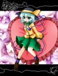  green_hair hat heart heart_of_string highres komeiji_koishi short_hair takatoiyori touhou 