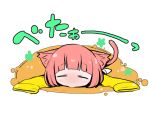  aoki_shin blush cat_ears cat_tail chibi oversized_clothes sleeping tail 