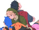  blonde_hair blue_eyes blue_hair cape earrings fire_emblem fire_emblem:_souen_no_kiseki fire_emblem_path_of_radiance hat headband ike jewelry kirby kirby_(series) link nintendo pikachu pointy_ears pokemon sleeping sonic sonic_the_hedgehog super_smash_bros. the_legend_of_zelda 