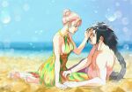 1boy 1girl black_hair couple female haruno_sakura male naruto naruto_(series) naruto_shippuuden pink_hair uchiha_madara