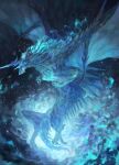  absurdres blue_theme dragon highres no_humans pixiv_fantasia pixiv_fantasia_last_saga sakaya313 