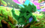  animal_focus black_eyes claws cracked_floor debris fangs megumi_(rwsf2884) open_mouth pokemon pokemon_(creature) pokemon_(game) pokemon_swsh solo_focus stadium tyranitar 