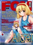  alice_margatroid blonde_hair cover fcm lord_phr0zen magazine_cover one-piece_swimsuit school_swimsuit shanghai shanghai_doll swimsuit text touhou 