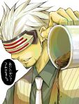  godot gyakuten_saiban male mask necktie translated translation_request visor white_hair 