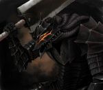  berserk berserker_armor cape dragonslayer_(sword) full_armor guts huge_weapon male manly sword teruki weapon 