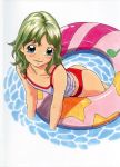  bikini_bottom child green_eyes hayashibara_hikari highres innertube swimsuit tankini water 