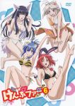  4girls bikini blue_hair blush breasts kampfer legs long_hair purple_hair redhead short_hair smile swimsuit thighs 