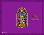  belt black_eyes blonde_hair boots hat link nintendo official_art pointy_ears shield solo stained_glass sword the_legend_of_zelda toon_link wallpaper watermark weapon wind_waker 