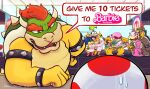  :3 barbie_(franchise) barbie_(live_action) blue_hair bow bowser bowser_jr. carrying colored_skin crazy_eyes doll double_thumbs_up fangs father_and_son glasses green_hair green_skin hair_bow hair_ornament hairclip highres holding holding_doll horns iggy_koopa kairy_draws kamek koopalings larry_koopa lemmy_koopa ludwig_von_koopa morton_koopa_jr. movie_theater multicolored_hair neckerchief piggyback pink_footwear pink_neckerchief pointy_hat polka_dot polka_dot_bow redhead roy_koopa selfie sharp_teeth shirt siblings spiked_shell spiky_hair sunglasses super_mario_bros. sweatdrop t-shirt teeth thick_eyebrows thick_lips thumbs_up tongue tongue_out v wendy_o._koopa wrinkled_skin 