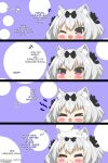 1boy 1girl 4koma animal_ears azur_lane commander_(azur_lane) headpat kurukurumagical yukikaze_(azur_lane)