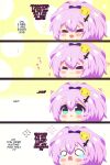 1boy 1girl 4koma azur_lane commander_(azur_lane) headpat javelin_(azur_lane) kurukurumagical